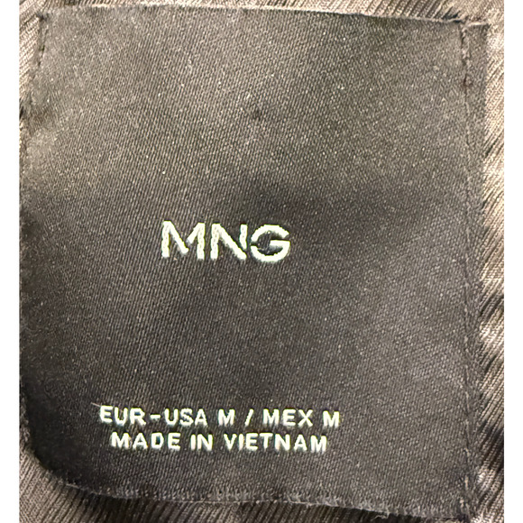 NEW MANGO BLACK POLANA CLASSIC TRENCH JACKET COAT WITH BELT SZ M - Picture 6 of 8